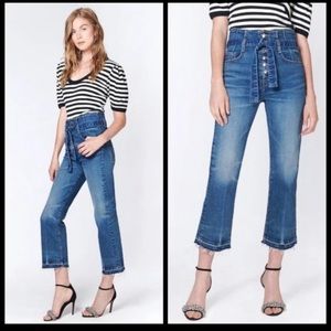 NWT Veronica Beard 12” Marlene corset jeans